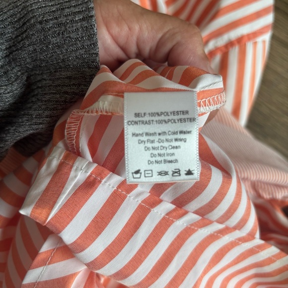 Womens Before You Striped Button Down Shirt - Picture 7 of 8